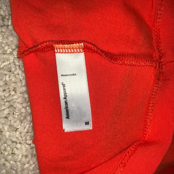 American Apparel Cotton Spandex Jersey Crop Tee - Picture 3 of 3